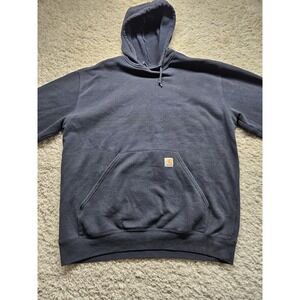 Carhartt Sweatshirt Hoodie Blue   Pullover Mens Sz XL